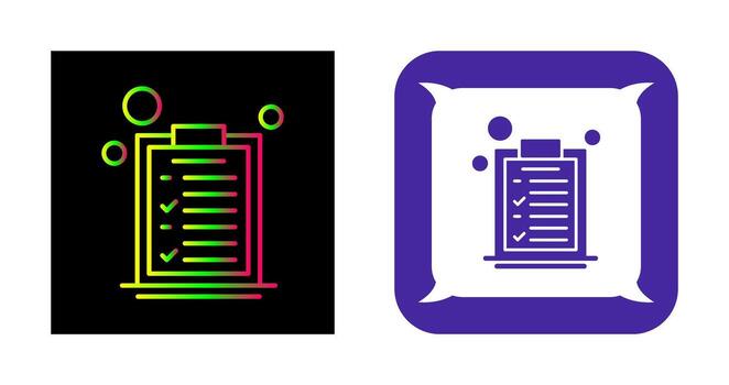 icono de vector de lista