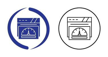 icono de vector de velocímetro