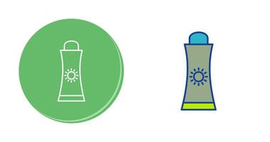 Sunblock Cream Vector Icon