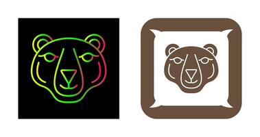 icono de vector de oso polar