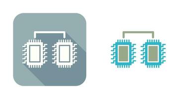 Processors Connected Vector Icon