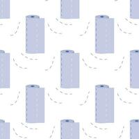 Seamless pattern towel in roll, napkins, for cleaning vector