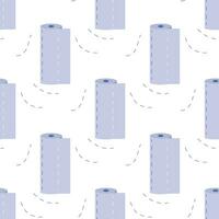 Seamless pattern towel in roll, napkins, for cleaning vector