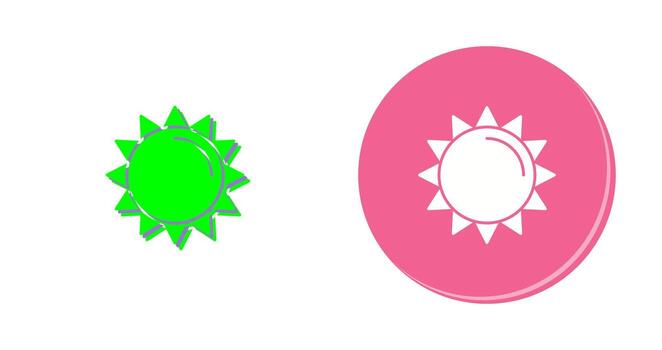 icono de vector de sol