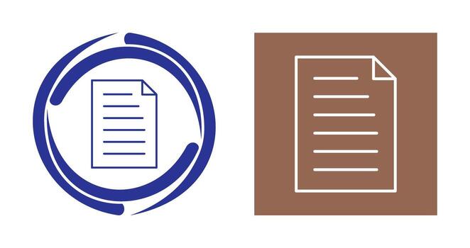 icono de vector de documento único