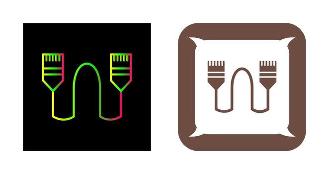 icono de vector de cable de internet