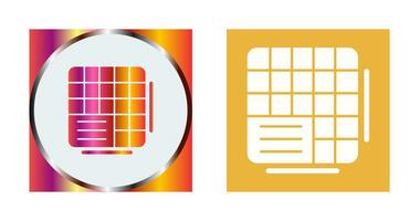 Table Data Vector Icon