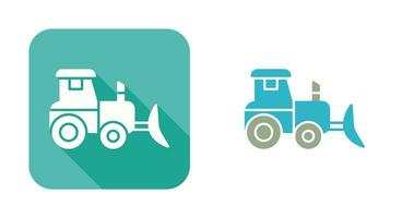 Industrial Tractor Vector Icon