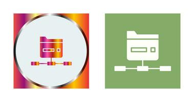 Network Folder Vector Icon