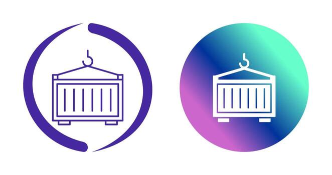 icono de vector de contenedor