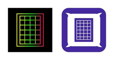 Table of Rates Vector Icon