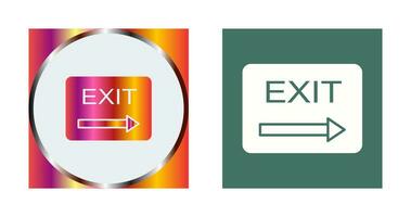 Unique Exit Vector Icon