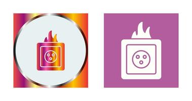 Unique Fire in Socket Vector Icon