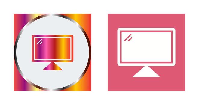 icono de vector de computadora