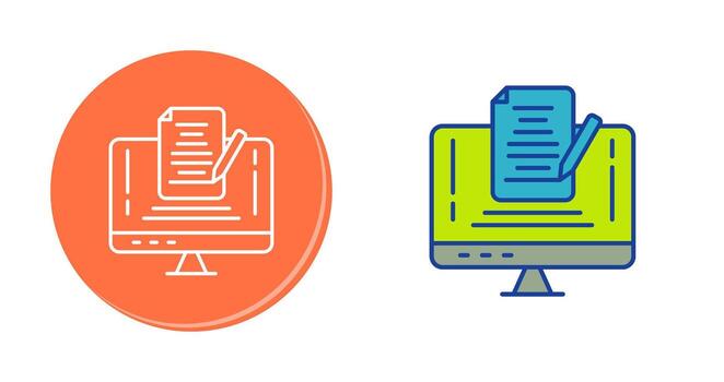 nota, vector, icono vector