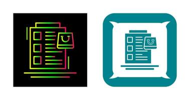 icono de vector de lista de deseos