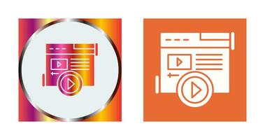 Video Content Vector Icon