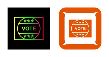 Vote Sticker Vector Icon