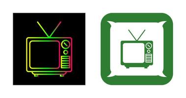 icono de vector de transmisión de televisión