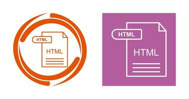 icono de vector html