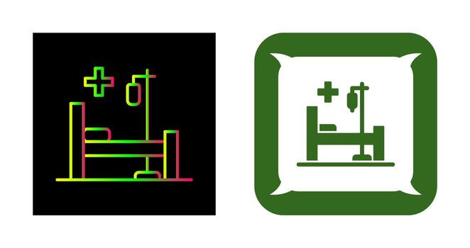 icono de vector de cama