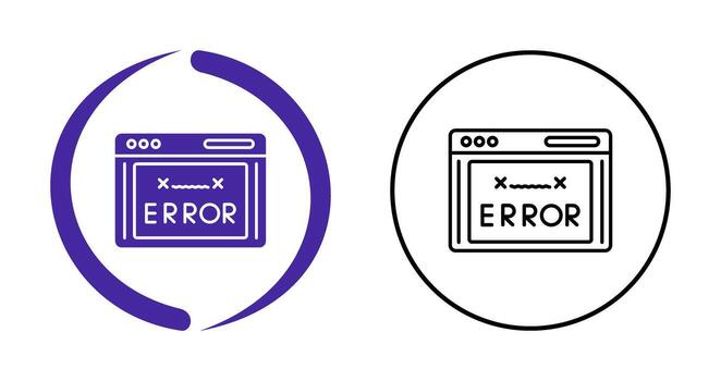 Error Code Vector Icon