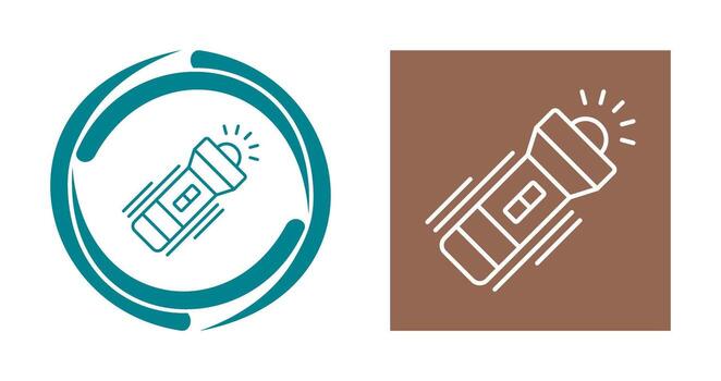 icono de vector de linterna