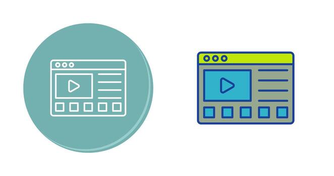 icono de vector de tutoriales en línea