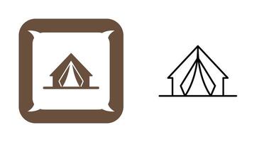 icono de vector de campamento