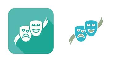 Theater Masks Vector Icon