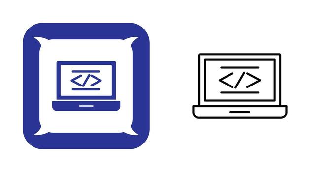 icono de vector de codificación