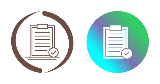 icono de vector seleccionado