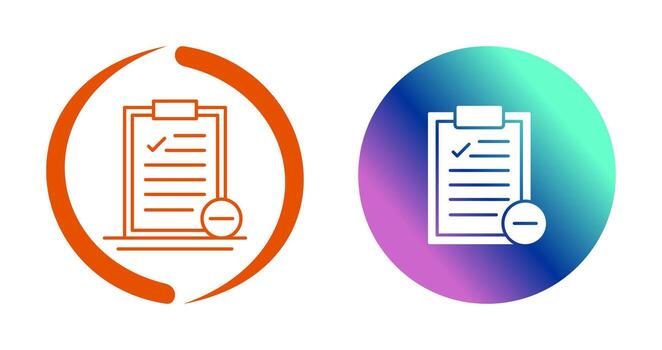 quitar icono de vector