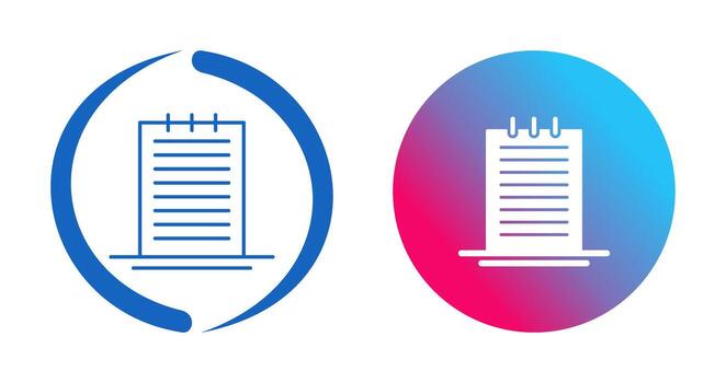 icono de vector de notas