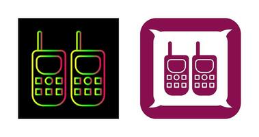 icono de vector de walkie-talkie