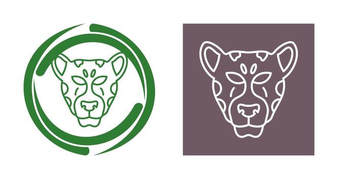 icono de vector de leopardo