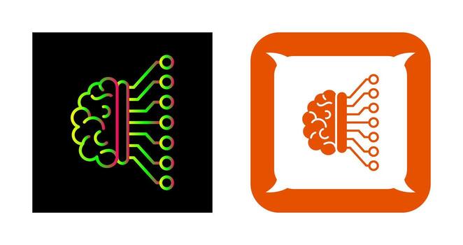 Machine Learning Vector Icon