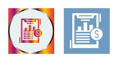 Financial Analytics Vector Icon