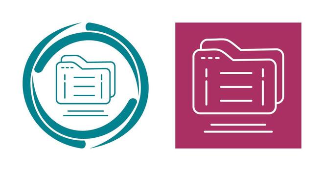 icono de vector de carpeta