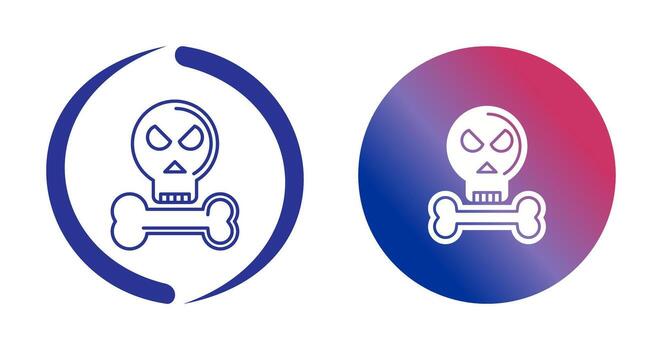 icono de vector de huesos