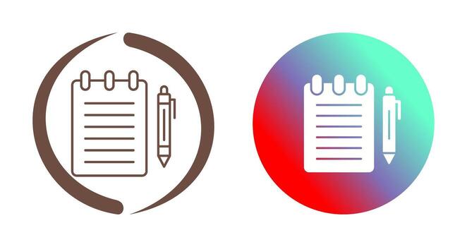 Notepad Vector Icon