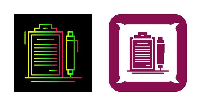 icono de vector de contrato