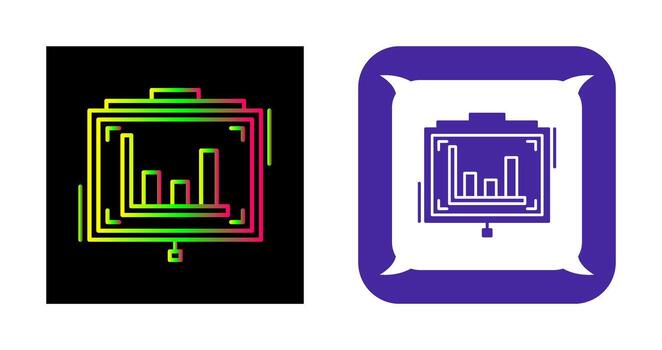 icono de vector de presentación