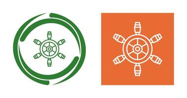 Ship Wheel Vector Icon