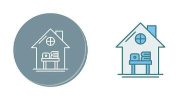 Home Work Place Vector Icon