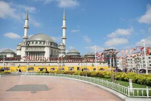 Turkey istanbul 24 june 2023. A mosque in the city of istanbul. Taksim mosque photo