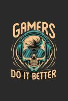 vector gaming t shirt design