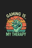 vector gaming t shirt design