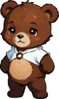 osito de peluche oso dibujos animados personaje ai generativo png