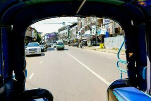 a view from inside a tuk tuk in sri lanka photo